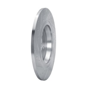 Mercedes-Benz EQB 300 Brake Rotor (1) - Rear Left - R1 Concepts - Drilled & Slotted - Silver - `20-`25